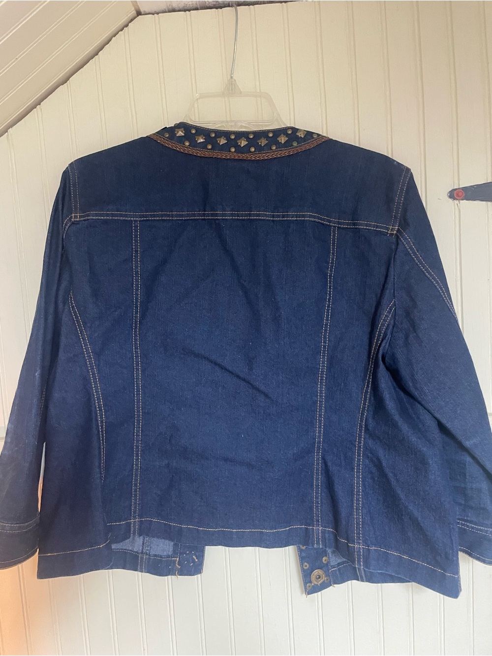 Ruby Rd  Blue Denim Embellished Jacket - Picture 2 of 6